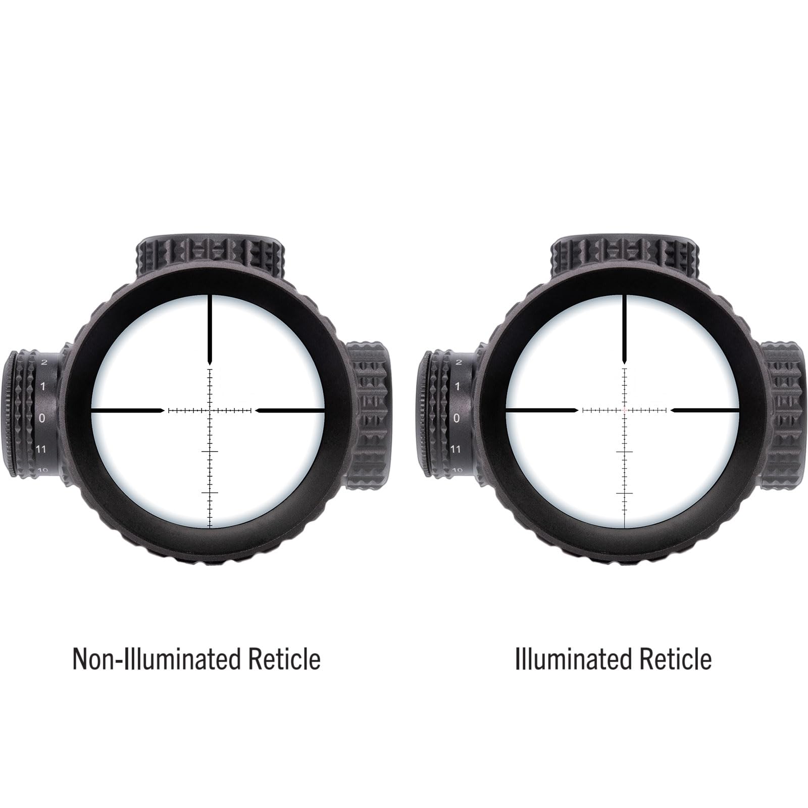 TX6 TRUGLO FFP Tactical Hunting Shooting Durable Waterproof Fogproof Shock Resistant One-Piece 30mm Aluminum Tube Illuminated MRAD Mil-Dot Reticle Riflescope | 3" Sunshade Included | 3-18 x 50mm