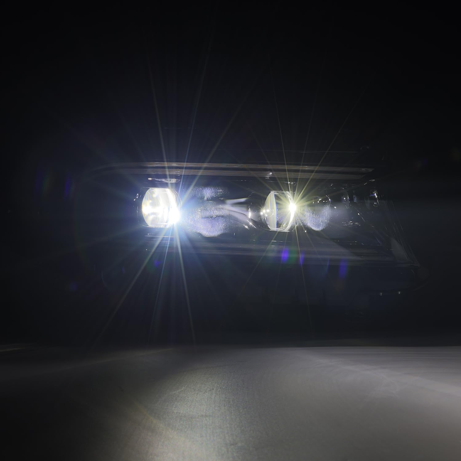 LUXX-Series AlphaRex LED Projector Headlights for 15-23 Charger Black