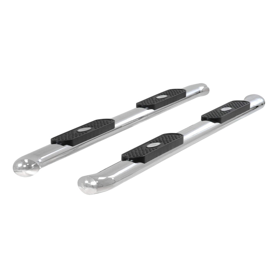 4-Inch Oval Polished Stainless Steel ARIES Nerf Bars, Select Chevrolet Silverado, GMC Sierra 1500, 2500, 3500 HD