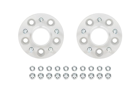 Eibach Pro-Spacer Wheel Spacer, 5 x 100 mm Bolt Pattern, 20 mm Thick, Lug Nuts Included, Aluminum, Clear Anodized, Pair