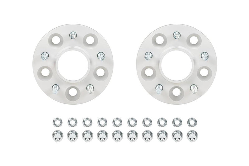 Eibach Pro-Spacer Wheel Spacer, 5 x 100 mm Bolt Pattern, 20 mm Thick, Lug Nuts Included, Aluminum, Clear Anodized, Pair
