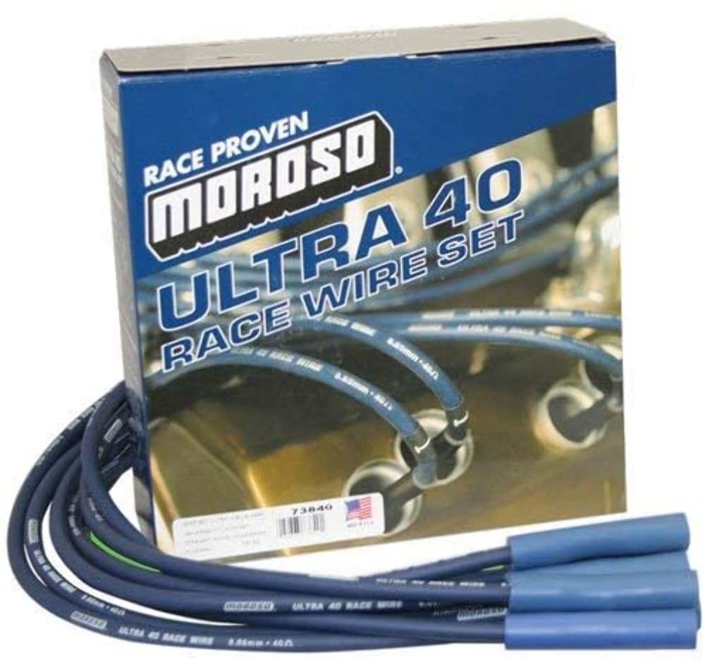 Moroso Blue Universal Ultra 40 Spark Plug Wire Set, Chrysler Mopar 426 Hemi