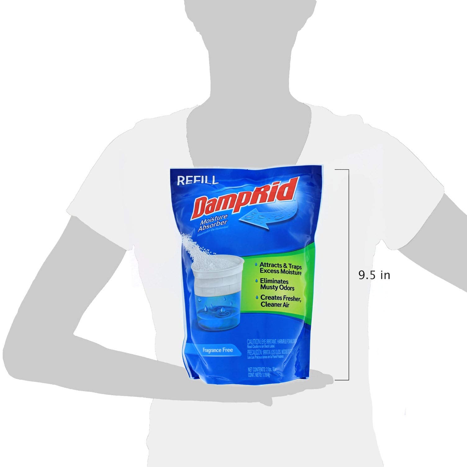 Fragrance Free DampRid Moisture Absorber - 42 oz. Refill Bag