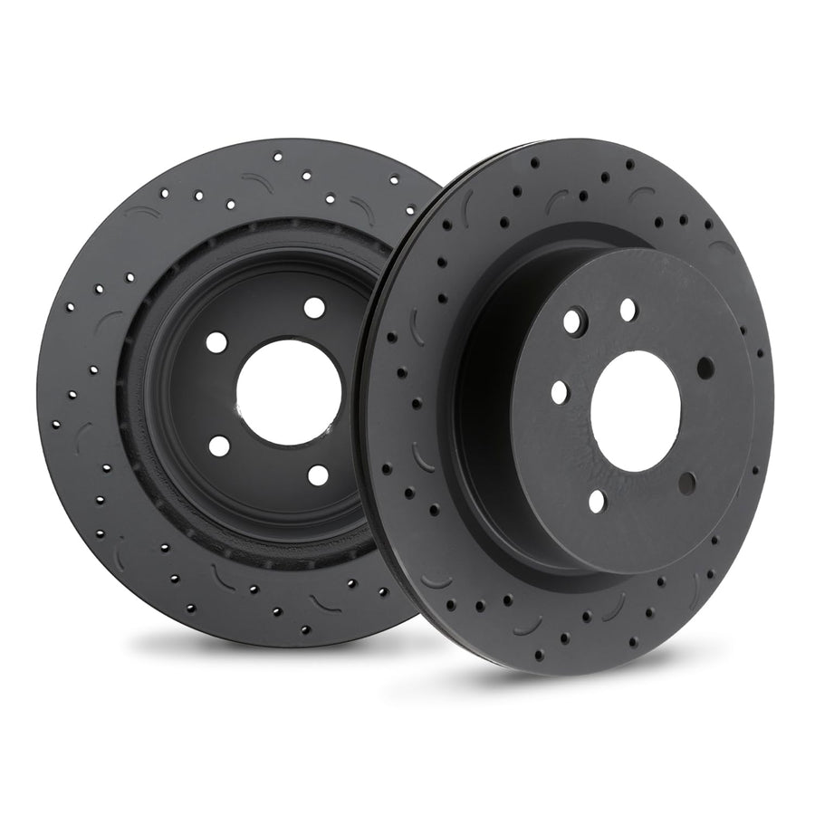 Hawk Performance Cross-Drilled and Slotted HTC4937 Talon Rotors