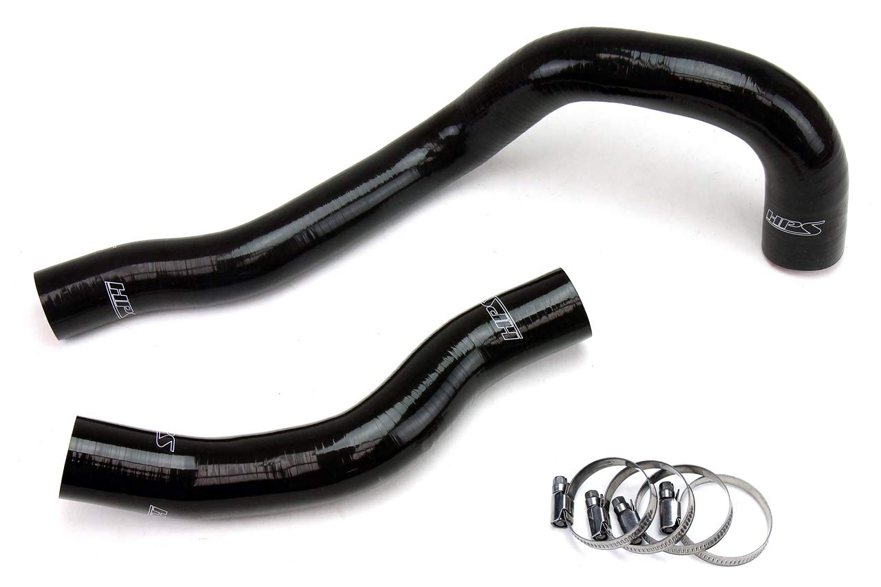Black HPS 57-1225-BLK Silicone Radiator Coolant Hose Kit