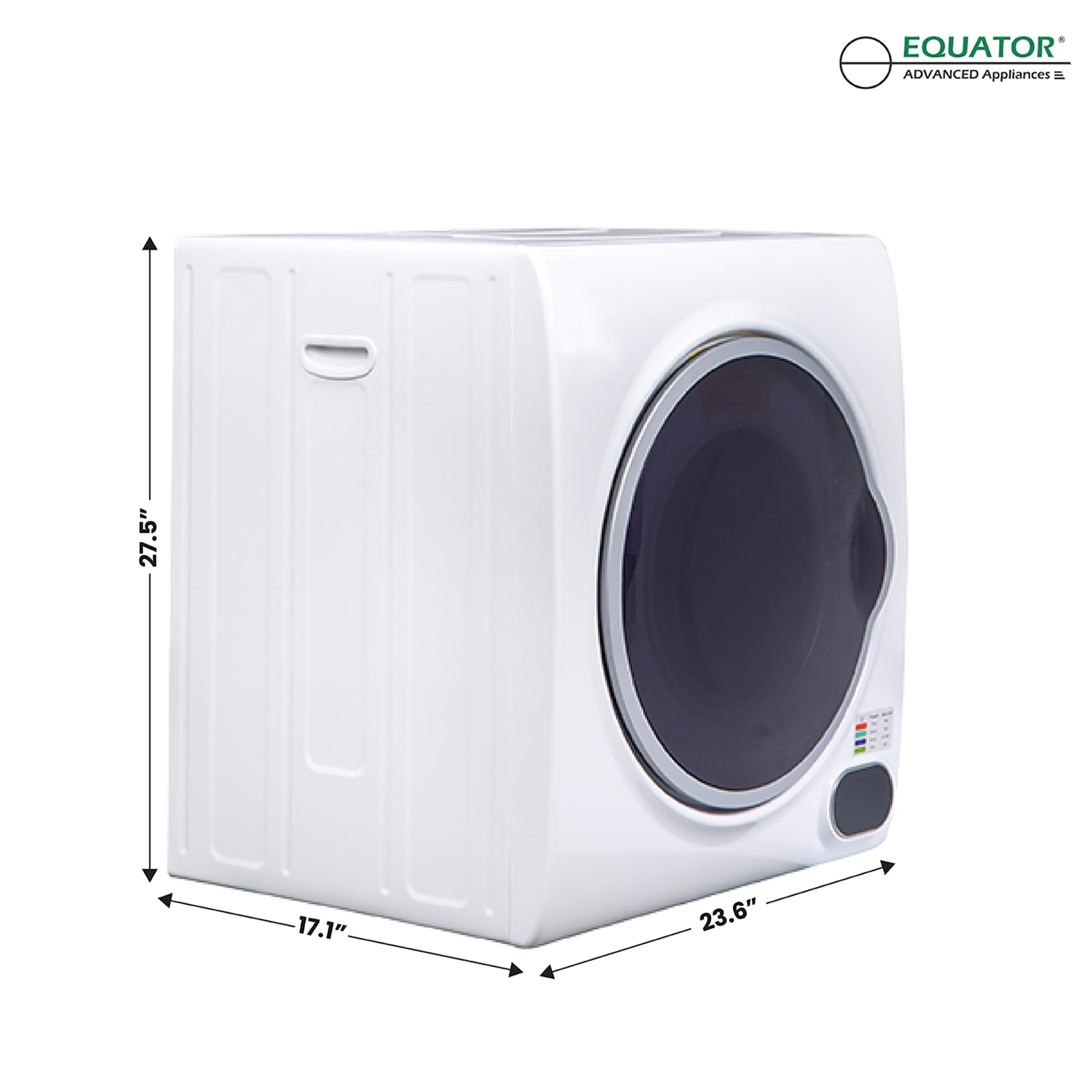 Equator 110V 3.5 cu.ft. Compact Digital Vented Sensor Dryer (ED 852 White)
