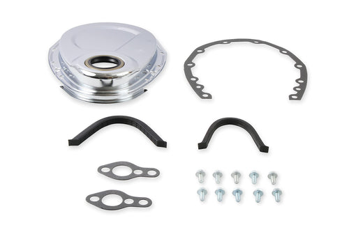 Chrome Plated Mr. Gasket 4590 Timing Cover Complete Kit
