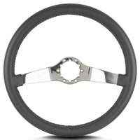 Dark Grey Lecarra 63406 Two Smooth 14" Polished Standard Grip