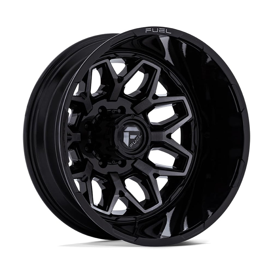 FLUX FUEL OFF-ROAD DUALLY 20X8.25 8X210-3.29 -201mm GLOSS BLACK BRUSH-FC GRAY TINT - D87520829325