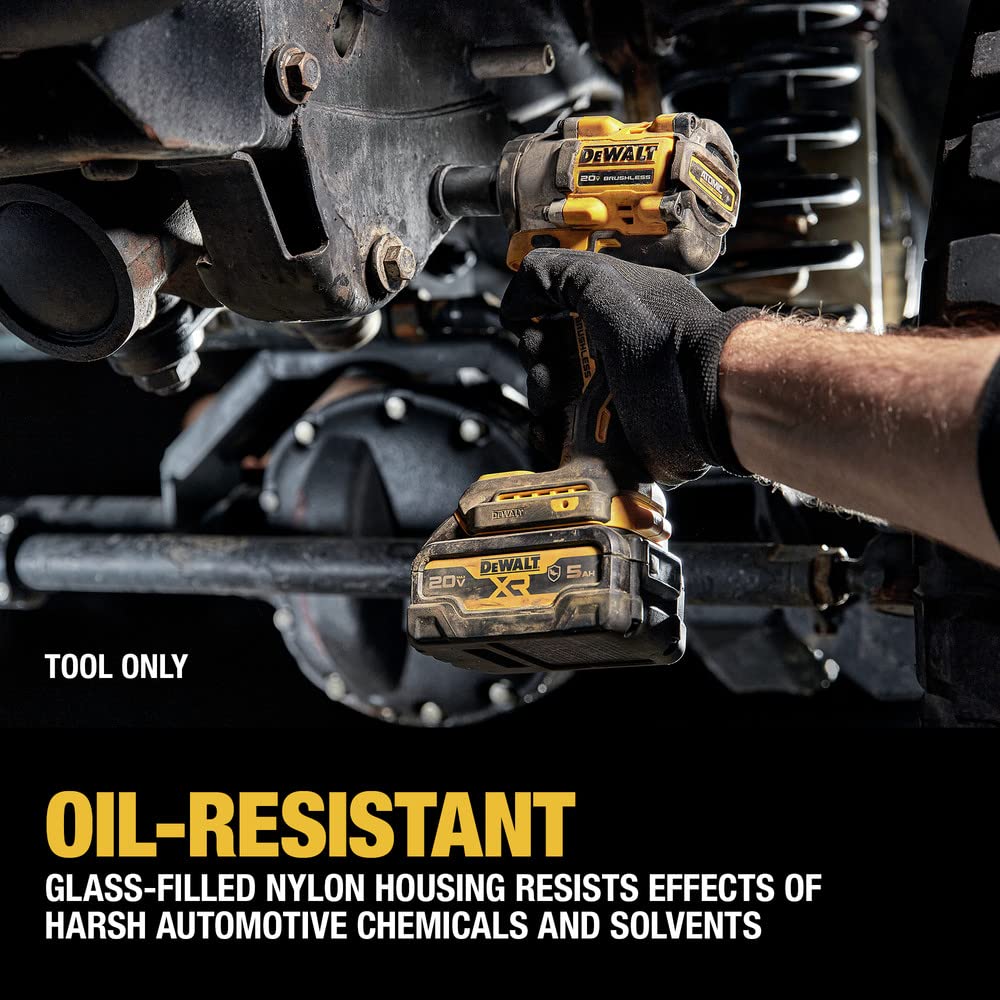 20V MAX* DEWALT ATOMIC 1/2 in. Cordless Impact Wrench with Hog Ring Anvil (Tool Only) (DCF921B)
