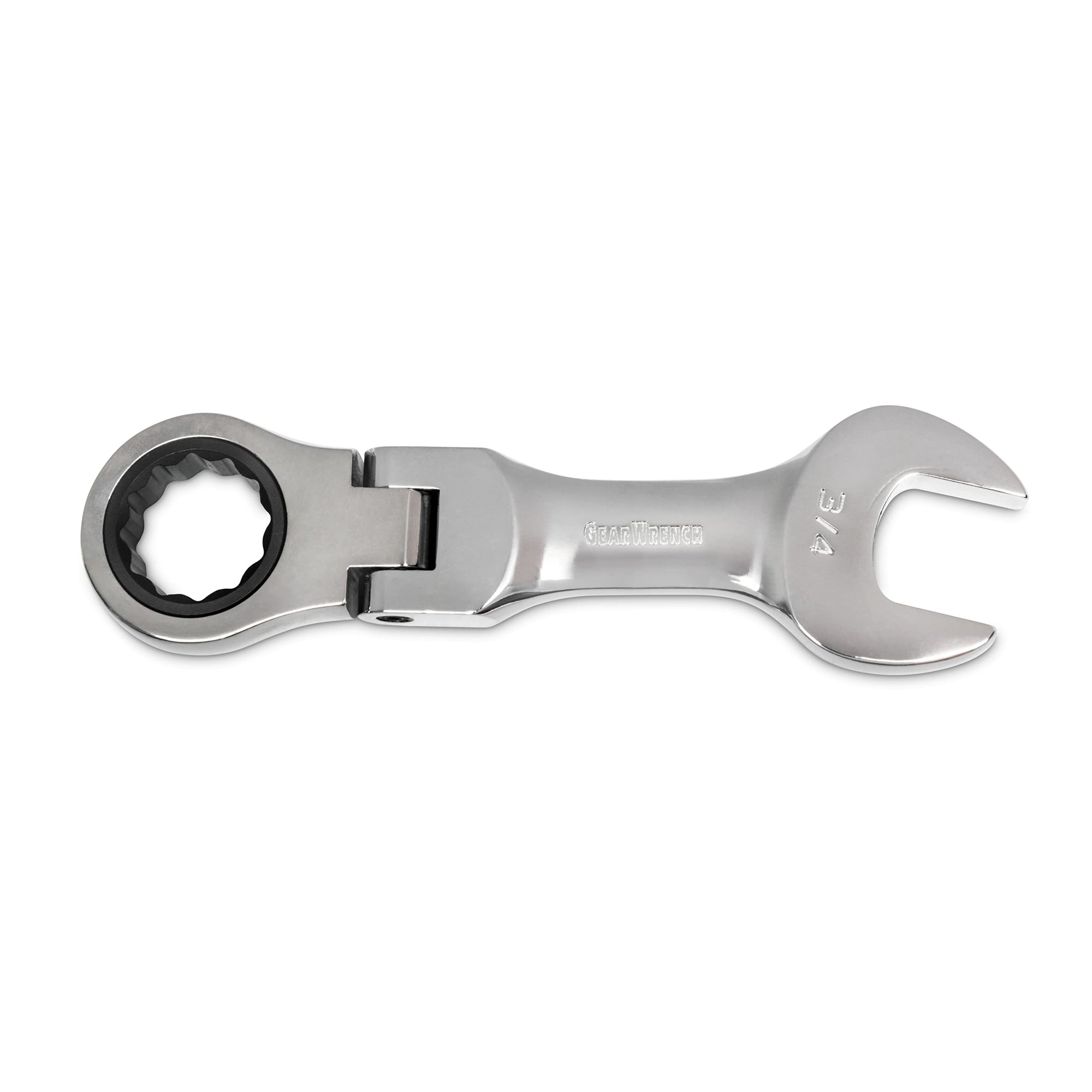 7 Pc. GEARWRENCH 12 Pt. Stubby Flex Head Ratcheting Combination Wrench Set, SAE - 9570