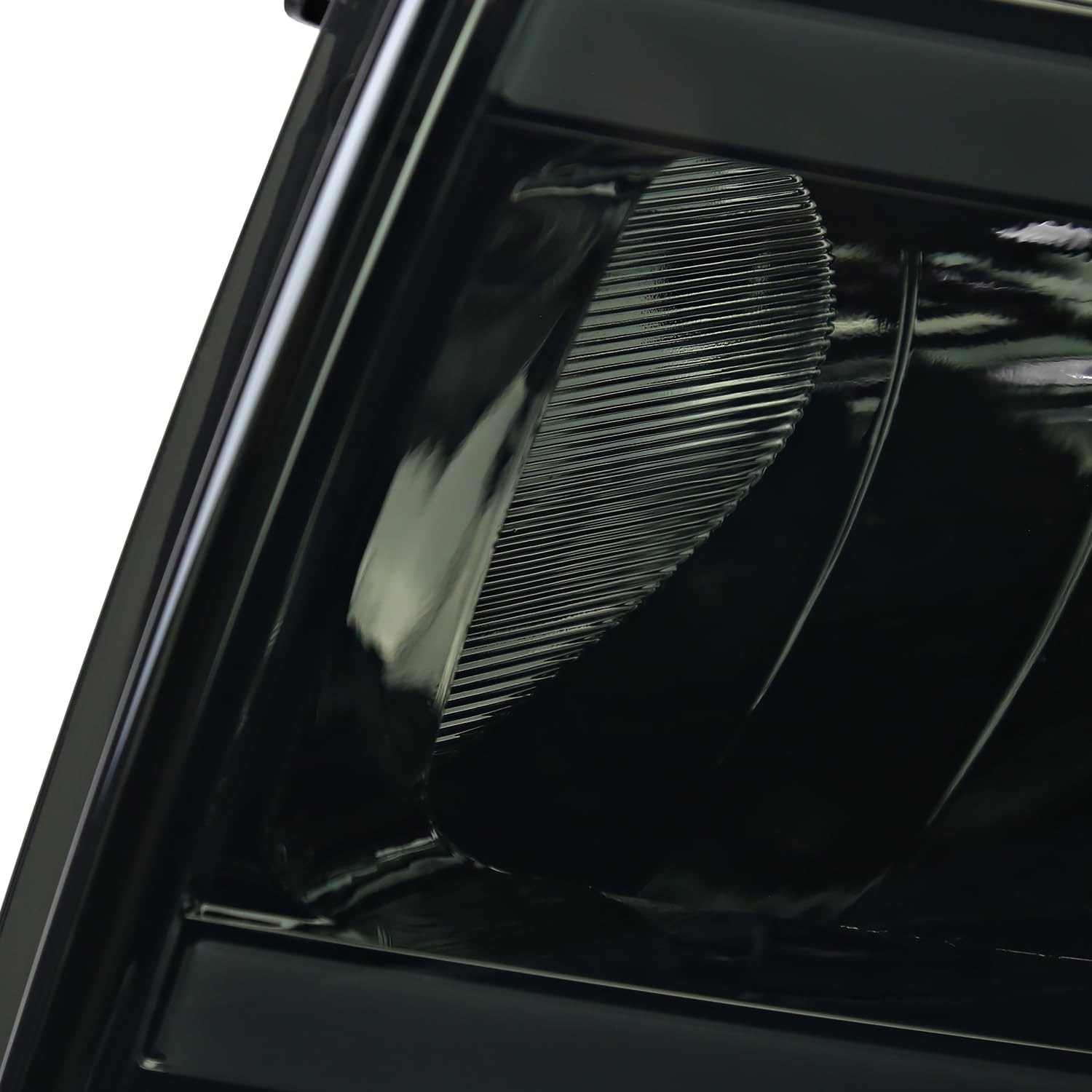 Smoke Headlights w/LED Tube SPEC-D TUNING Compatible with 2009-2014 Ford F150 F-150, Left + Right Pair Headlamps Assembly