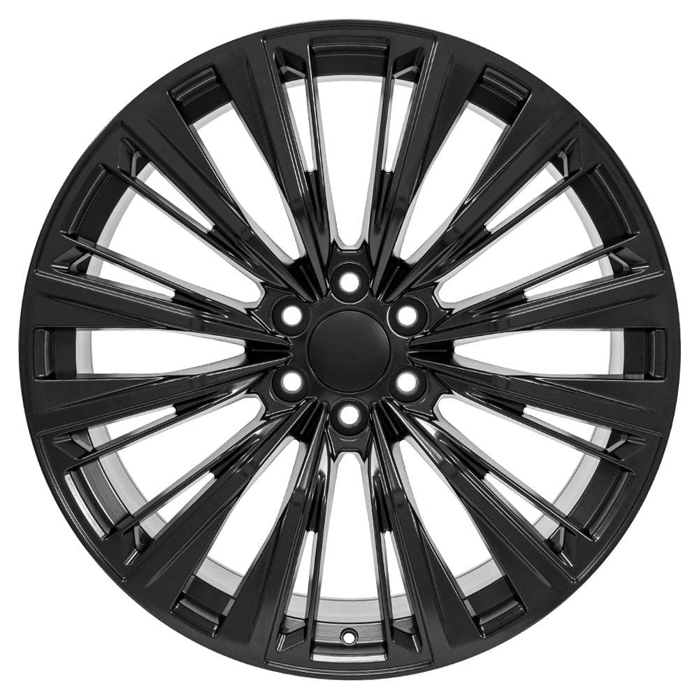 24 Inch OE Wheels CA93 Rim Fits Escalade-V Series Style 6x139.7 24x10 Satin Black - Hollander 4869 (1)