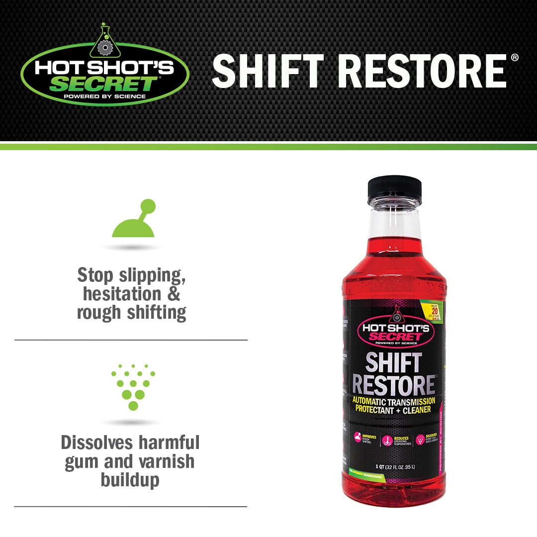 HSSTSE32Z Hot Shot's Secret Shift Restore Automatic Transmission Additive 32 Fluid Ounce Bottle