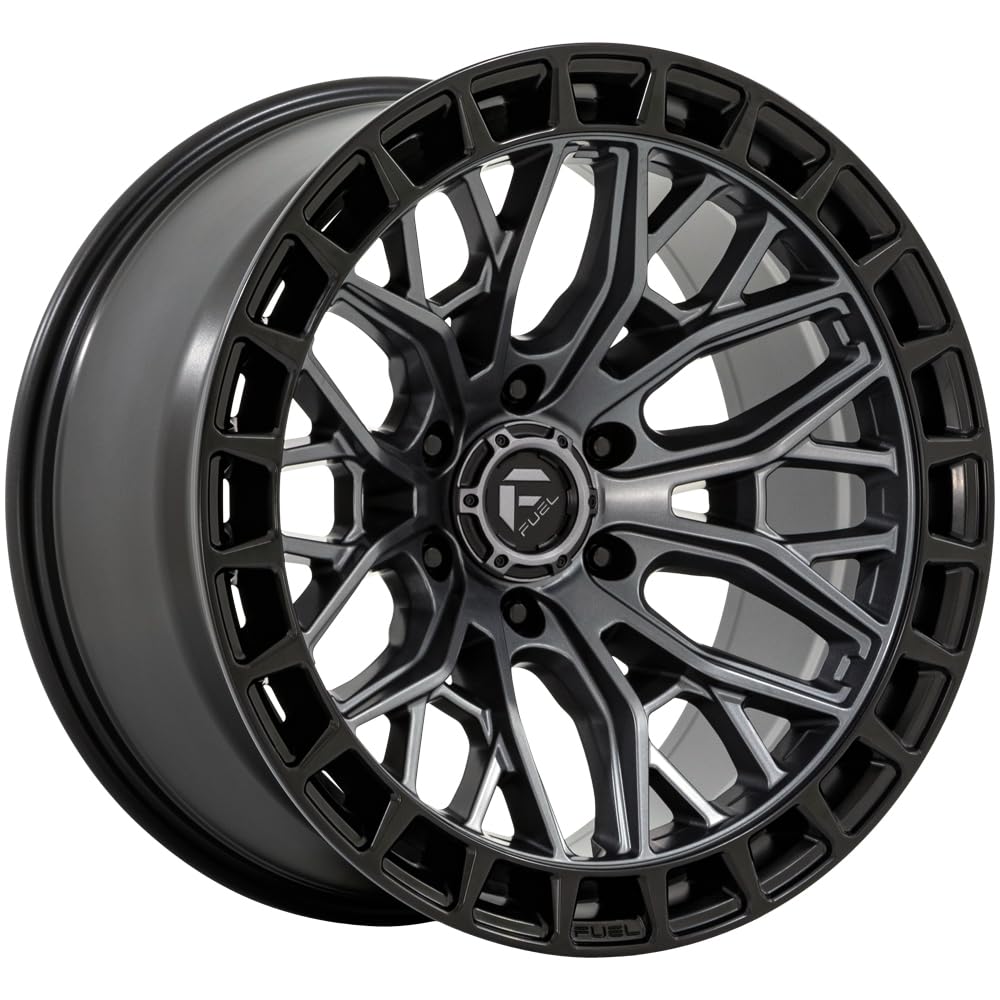 FUEL OFF-ROAD FC869 20X10, 6X135, 4.79, 18mm MATTE GUNMETAL W/MATTE BLACK LIP - FC869AB20106318N