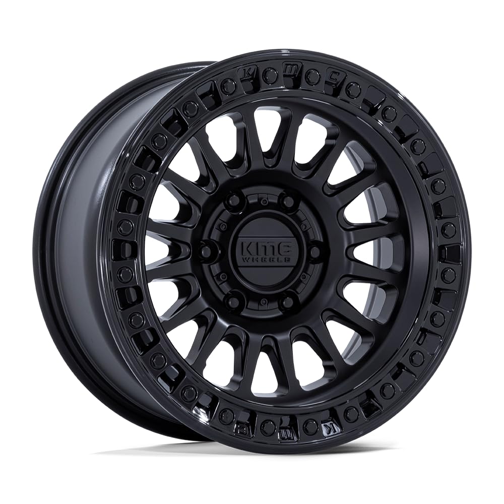 KMC Wheels 20X9 IMS 6X5.55.71 18mm MATTE BLACK W/ GLOSS BLACK LIP - KM552MB20906818