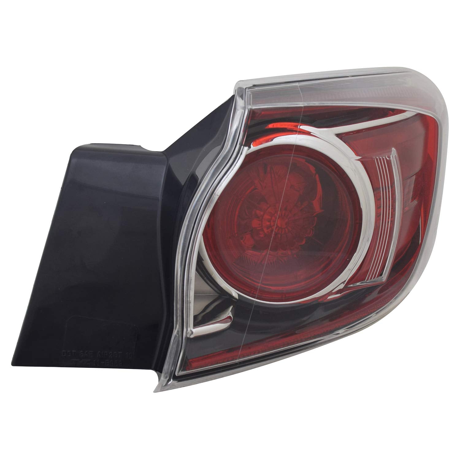 Right TYC Tail Light Assembly Compatible with 2010-2013 Mazda Mazda3