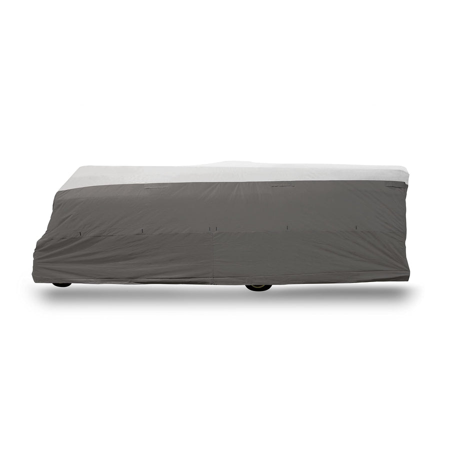 Camco 20-22-Ft ULTRAGuard Travel Trailer/Class C RV Cover - Features Zipper Entry Doors & Covered Air Vents - Crafted of Spunbond Polypropylene - Storage Bag for RV Storage and Organization (45740)