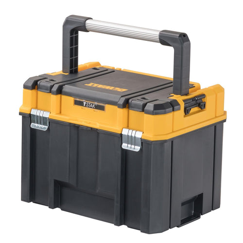 DEWALT Tool Box, TSTAK Deep, Long Handle, Extra Large Design, Fixed Divider for Tool Organization, Water and Debris Resistant (DWST17814)