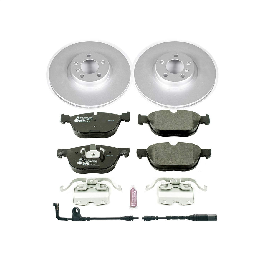 Power Stop Front Euro-Stop Brake Kit ESK4692 For BMW and 1 Front Sensor Wire BMW X5 2007-2010, BMW X6 2008-2010 [Model Specific]