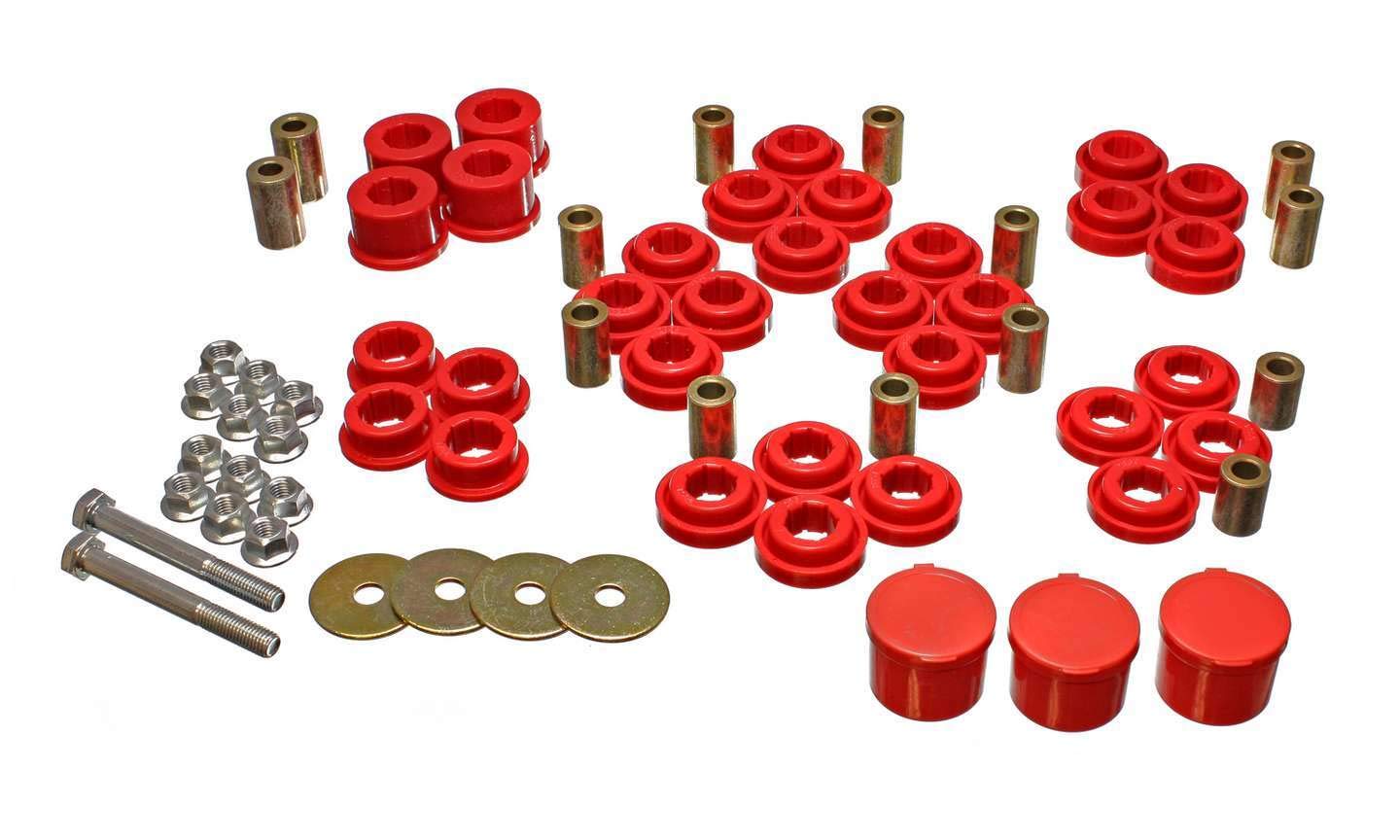 Control Arm Bushing Set Energy Suspension 5.3141R, Red