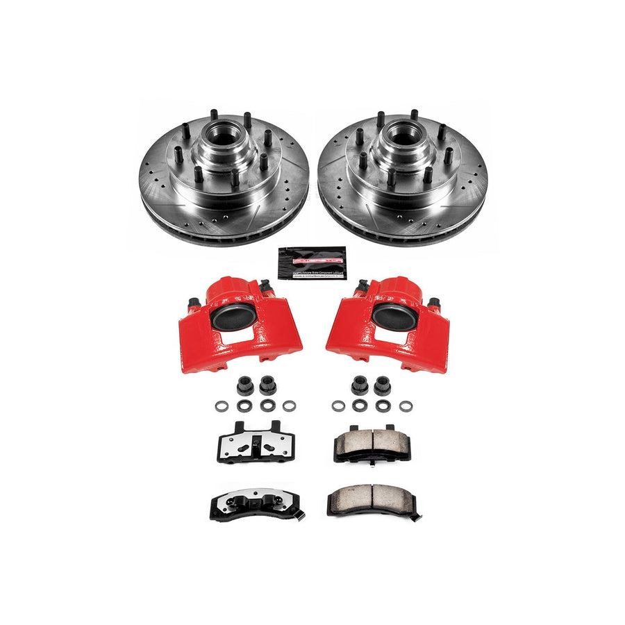 Brake Kit Power Stop KC2947-36 with Caliper (Front Truck and Tow)