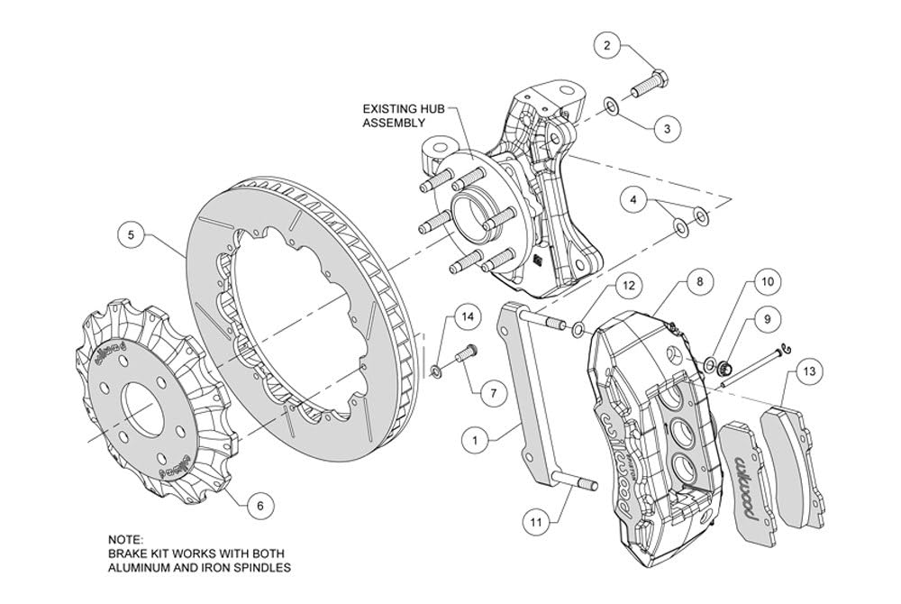 16.00" TX6R Front Kit, Red