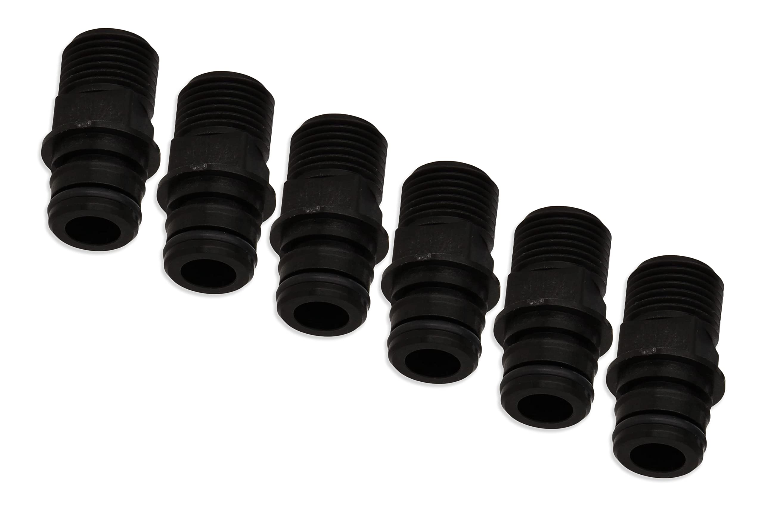 Electric Pump Flojet 20381-000 Fitting - Quad Port x 1/2"-14 Male, Straight (6)