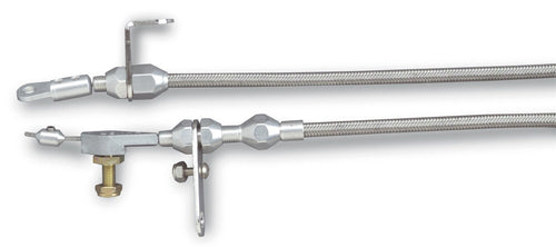 Hi-Tech Lokar KDP-2FMXHT Polished Kickdown Cable for Ford FMX Transmission