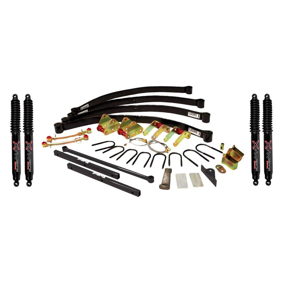 Skyjacker Suspension Lift Kit YJ60MK-B w/Shock Black MAX Shocks 6 in. Lift Suspension Lift Kit