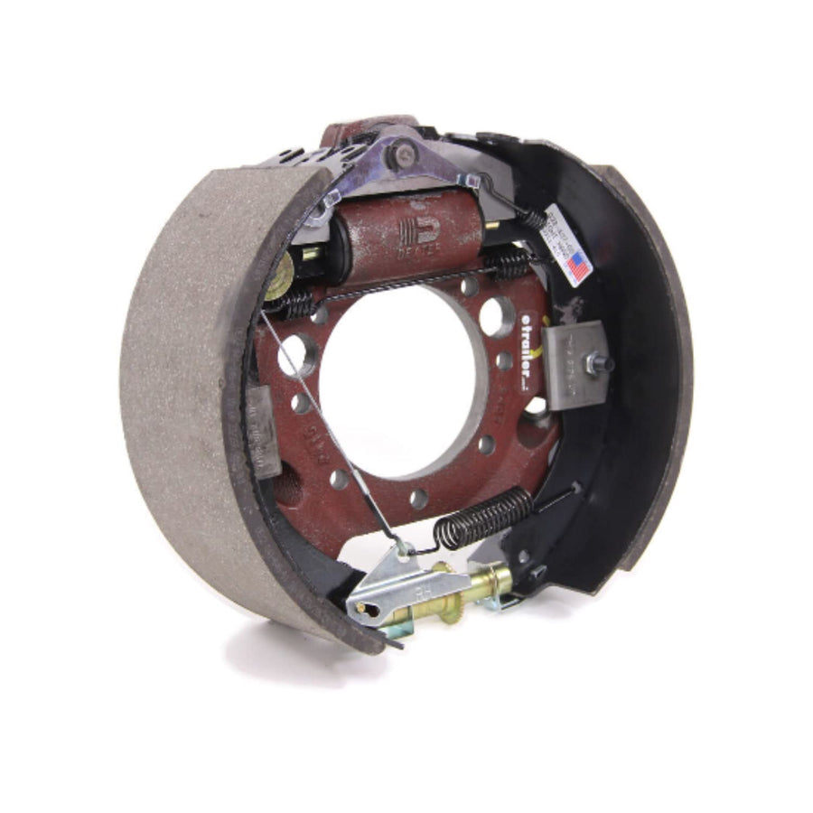 Left Hand Dexter K23-406-00 AXLE Complete 12-1/4X5 Hydraulic Duo-SERVO Forward SELF-Adjust Brake Assembly (15K)