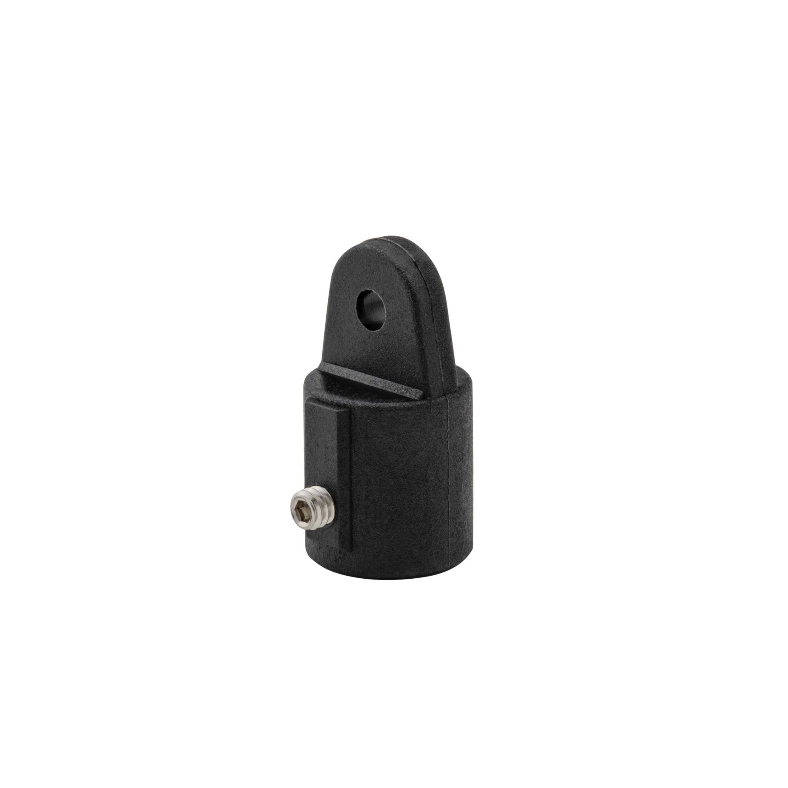 3/4" Inside Eye Top Fitting Whitecap 3416BP with Set Screw - Black, Pair