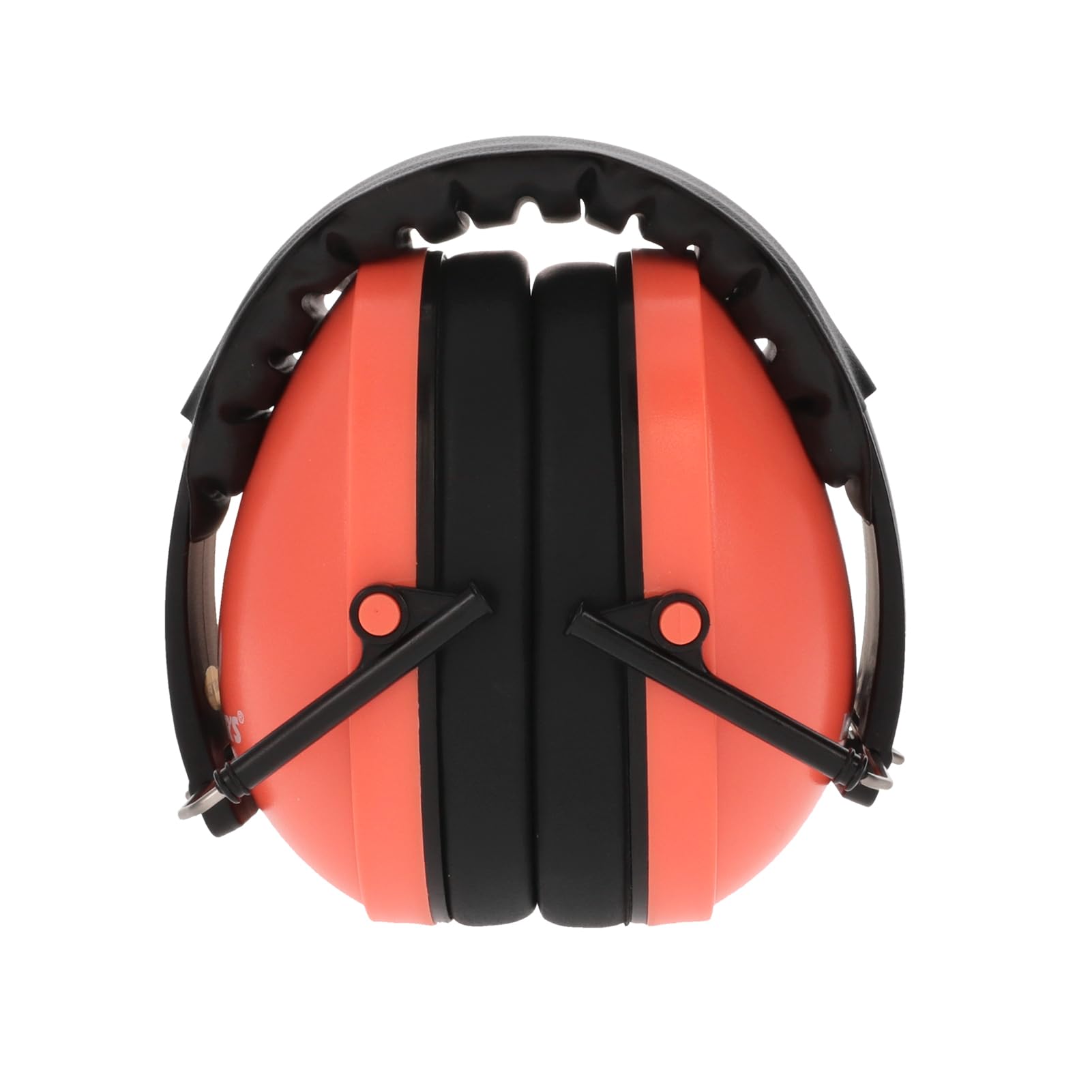 WALKER'S Low Profile Youth & Women's Folding Padded Headband Adjustable Hearing Protection Earmuffs, Coral