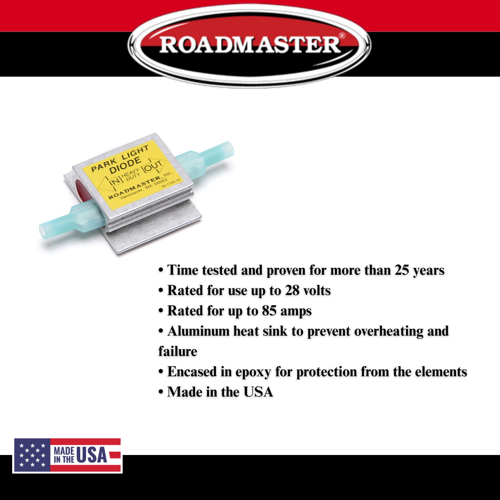 Park Light Diodes Roadmaster 690 Pack of 1 Compatible with Towed Vehicle Lighting Systems | Prevents Electrical Feedback Between Motorhome and Towed Vehicle Lighting Systems