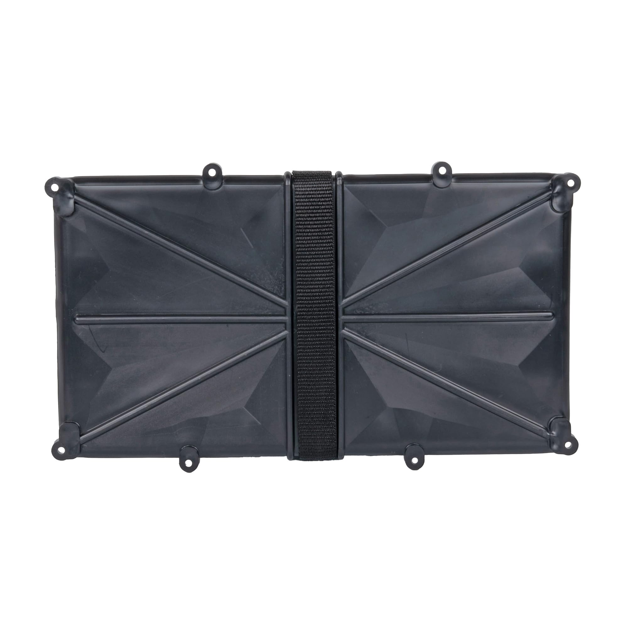 Narrow Battery Tray Holder T-H Marine - Space Saving Battery Storage Solution for Group 29 & 31 - NMMA Certified with Poly Strap & Quick Release Buckle - Ideal for Boats & RVs