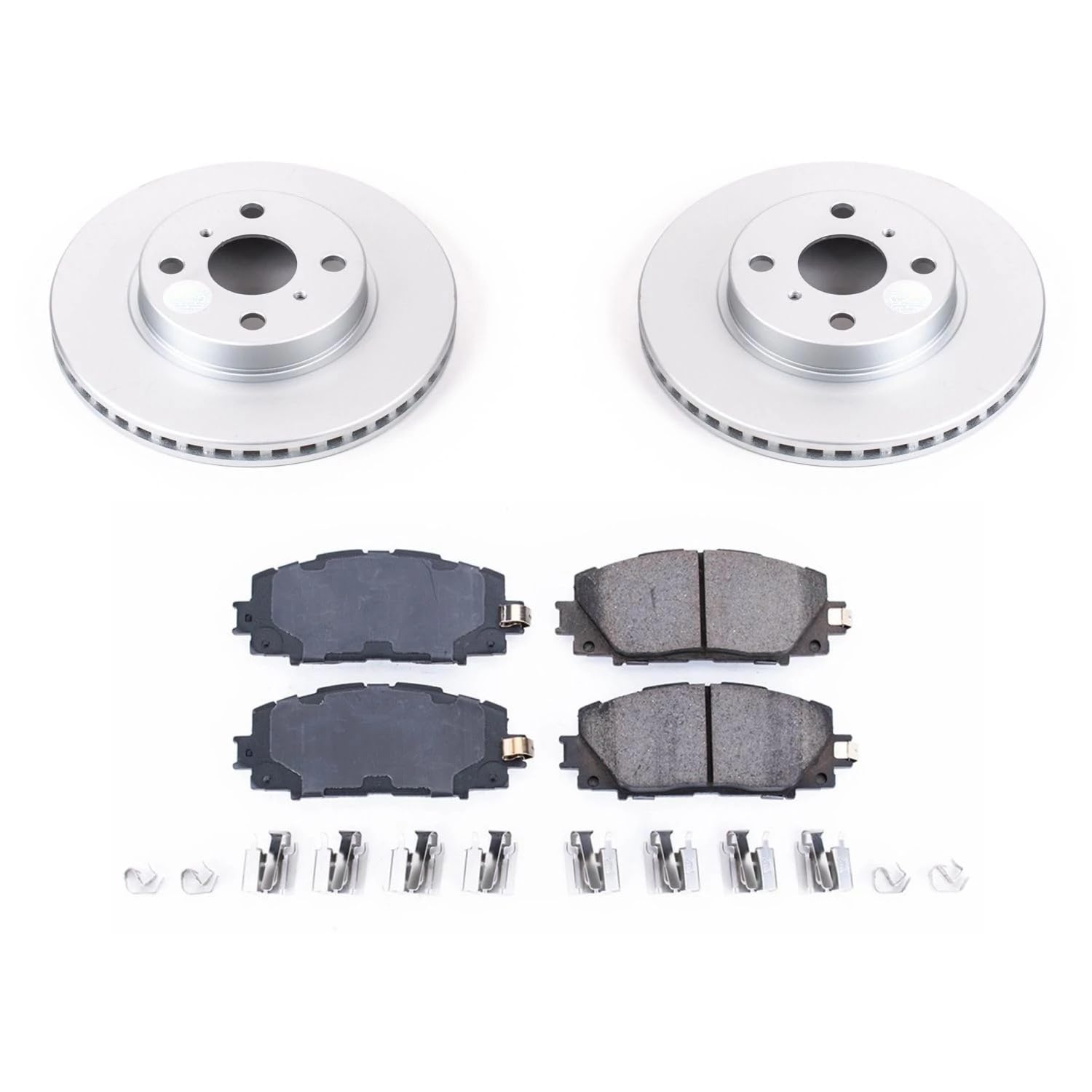 Power Stop Z17 Front Coated Rotor Brake Kit-Coated Rotors and Ceramic Brake Pads CRK8269