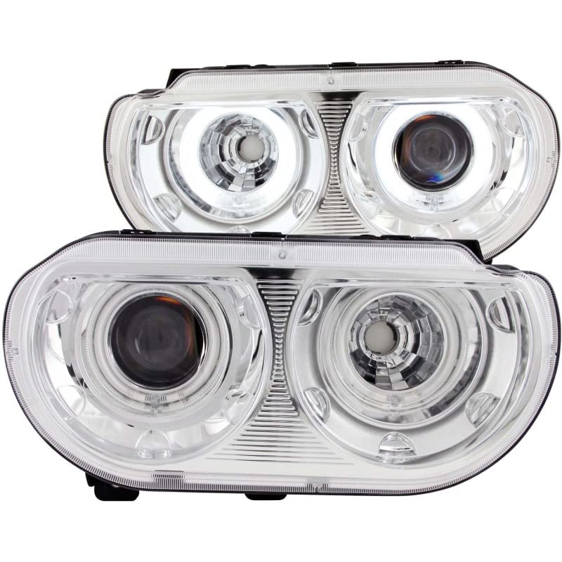 Projector Headlight Set ANZO USA w/CCFL Halo-Chrome 121307