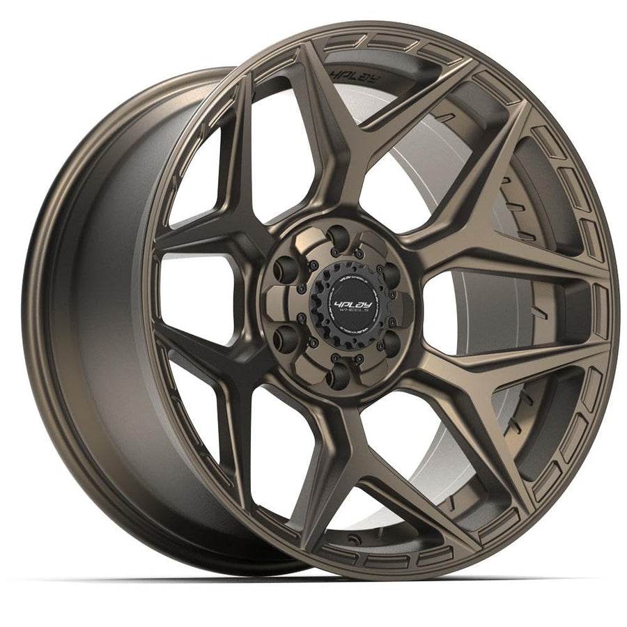 20 Inch 4PLAY Wheels Rim 4P06 Fits 6x135 & 6x139.7 20x10 Satin Bronze (1)