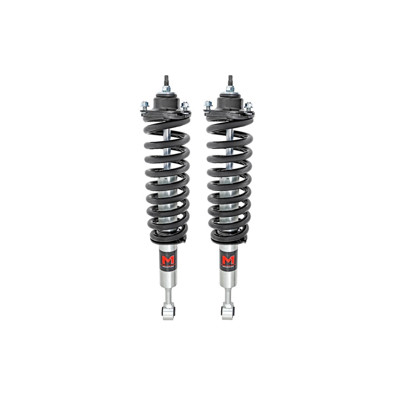 Rough Country Loaded M1 Struts for Toyota 4Runner (2010-2024) & FJ Cruiser (2010-2014) w/0-2" Lift - Adjustable Ride Height, Enhanced Handling & Control, Set of 2