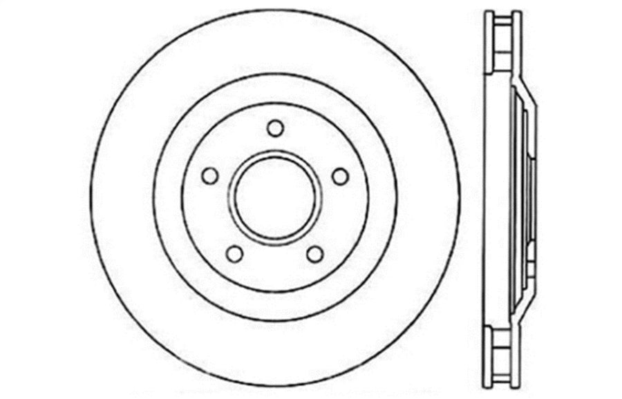 Front Right StopTech 128.62060R Sport Cross Drilled Brake Rotor