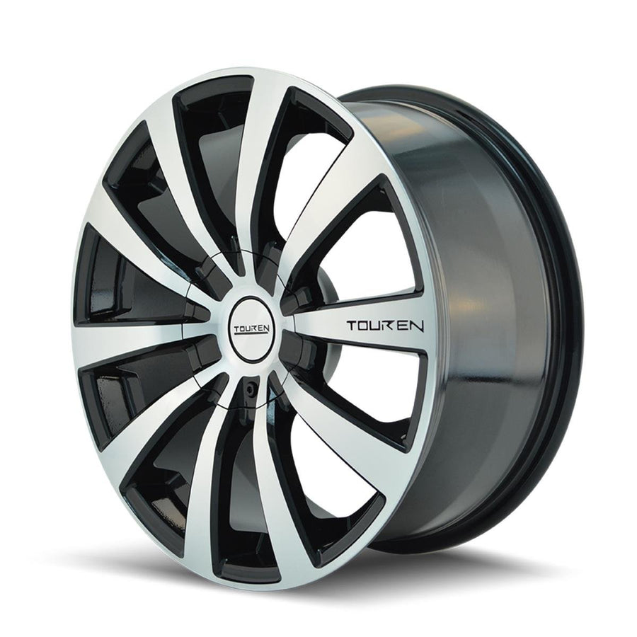 17x7 TR3, Bolt Pattern: 5x110/115, Offset: 40, BLACK/MACHINED FACE/MACHINED LIP, set of 1