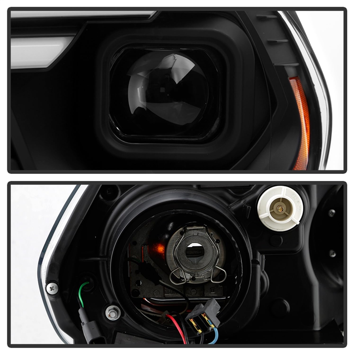 Crystal Headlights Spyder - (PRO-YD-DDU11SI-BK)