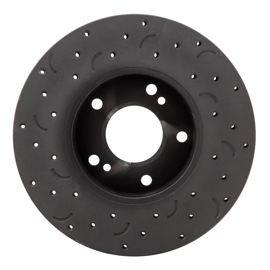 Talon Cross-Drilled and Slotted Vented Rotor, Hawk Performance Brakes, 11.02 in. Diameter, 1.93 in. Height