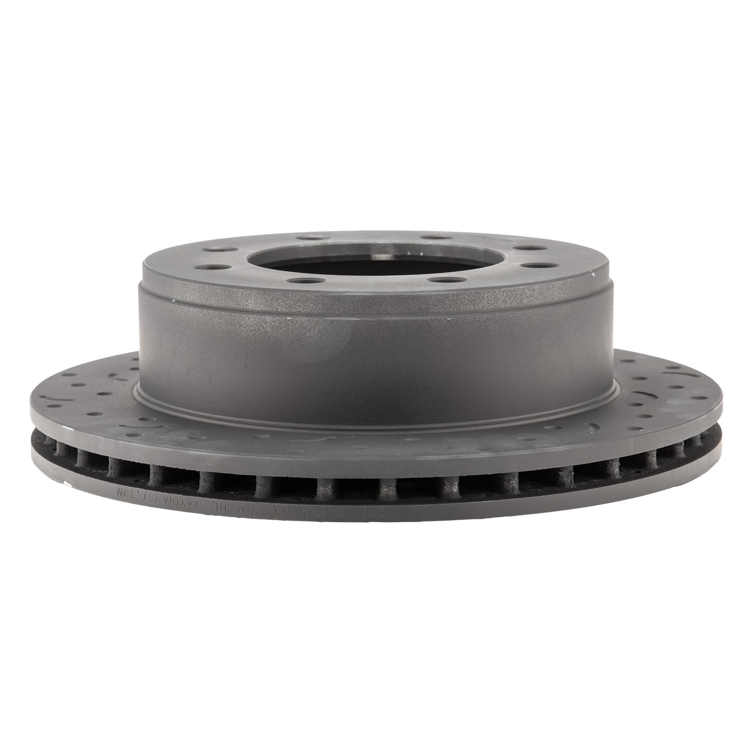 Talon Cross-Drilled and Slotted Vented Rotor, Hawk Performance Brakes, 12.99 in. Diameter, 3.6 in. Height