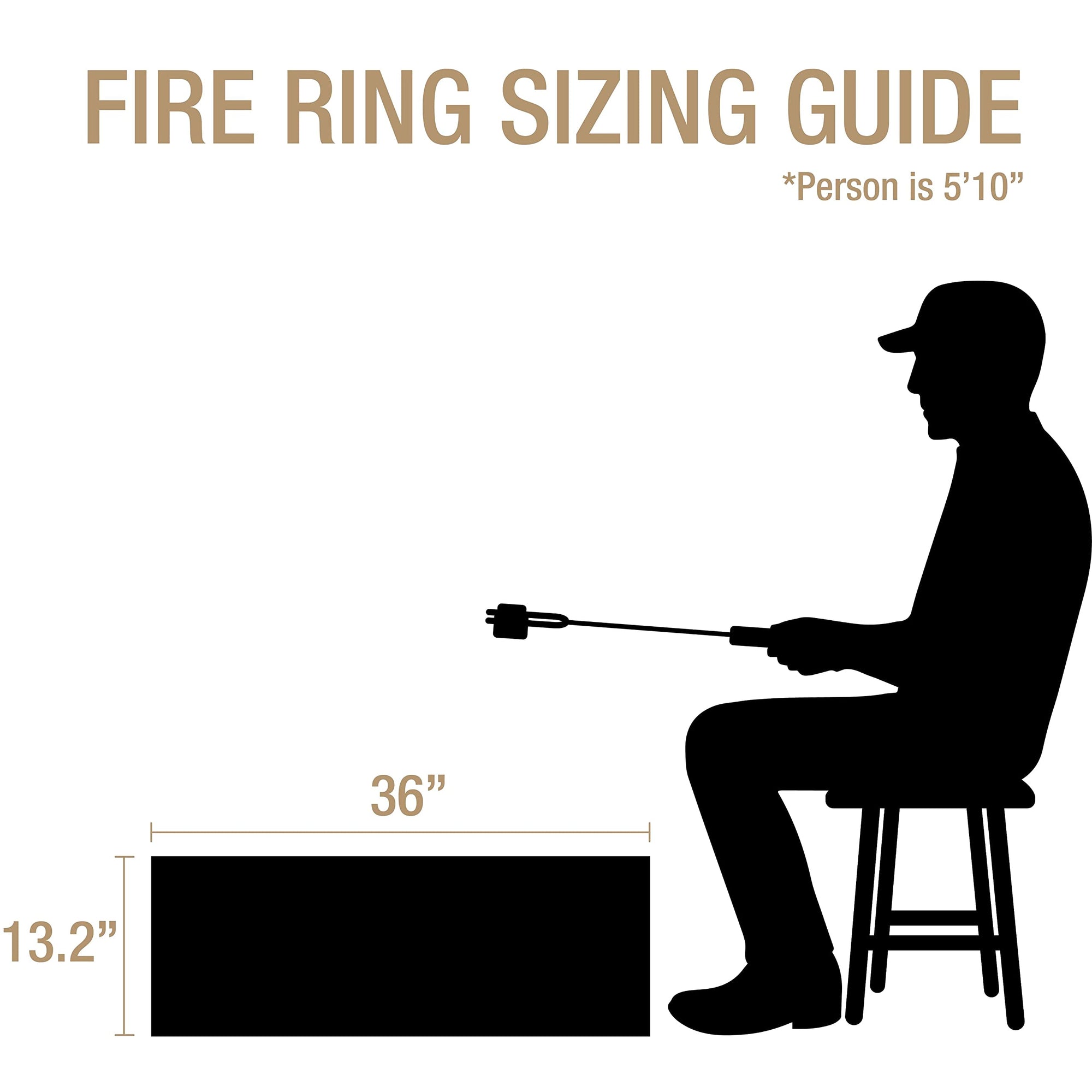 GHP Group Infinity Galvanized Pleasant Hearth OFW815FR fire Ring, Silver