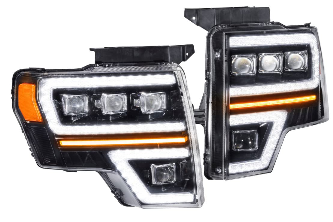 Carbide GTR Lighting LED Headlights fits Ford F-150 09-14, Plug and Play Headlight Replacement (GTR.HL35)