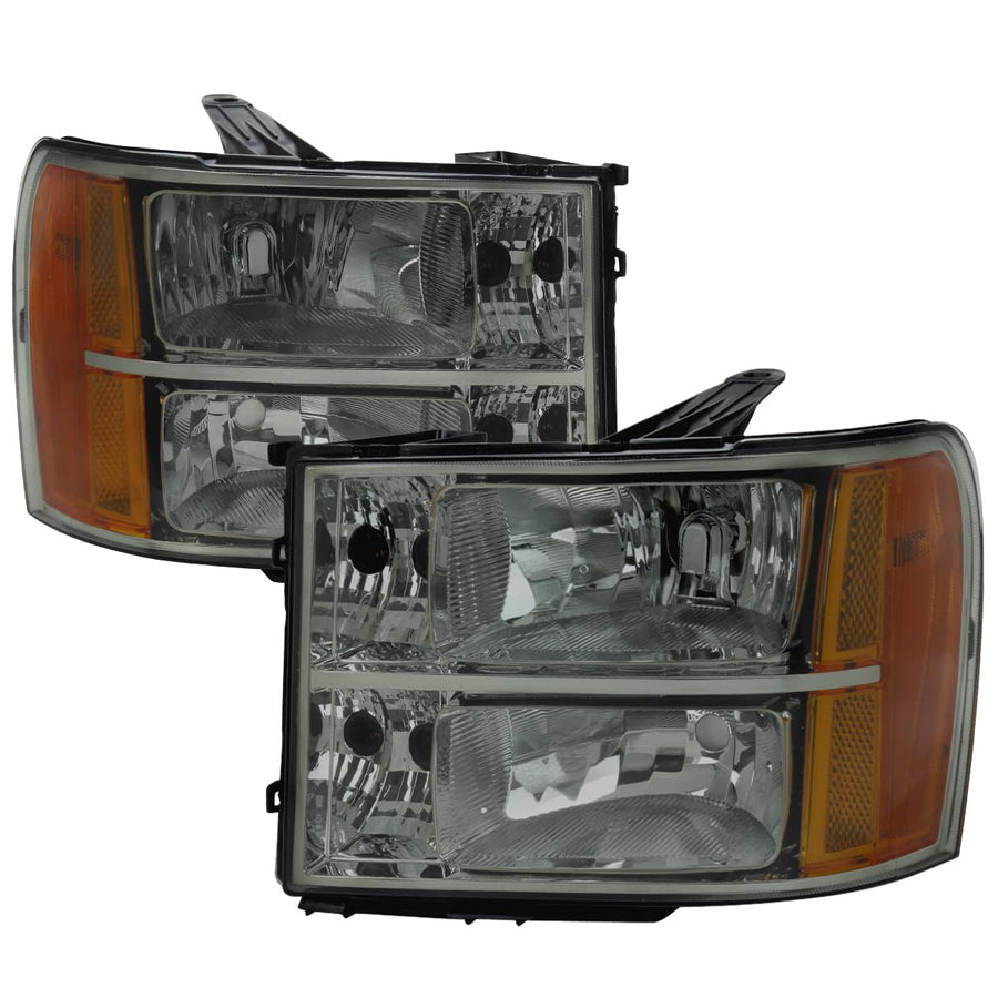 1500 SPEC-D TUNING Headlights Chrome HOUSING Light Smoked Lens