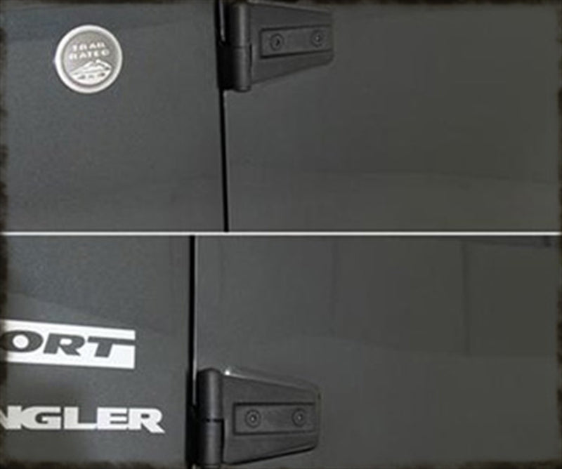 DOOR HINGE KIT SmittyBilt 4PC BLK - SB7687