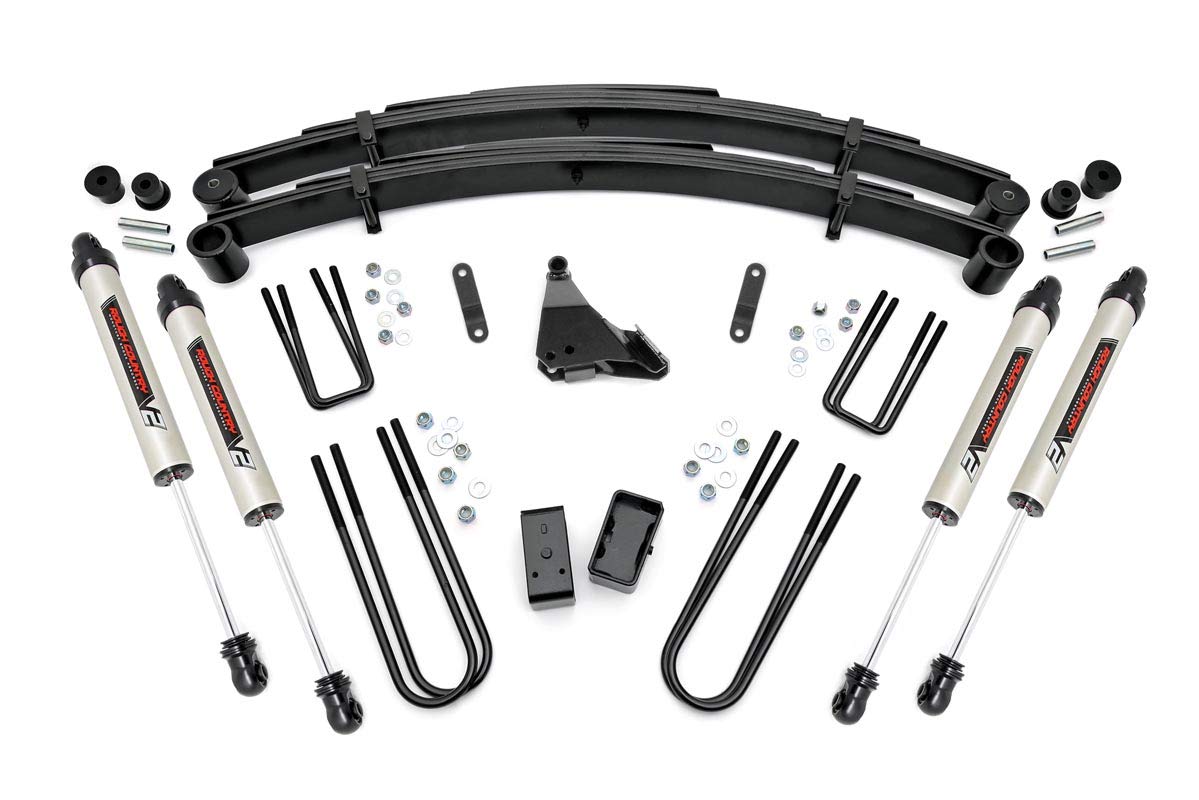 4" Rough Country Lift Kit w/V2 Shocks for 1999-2004 Ford Super Duty 4WD - 49570