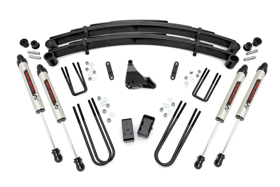 4" Rough Country Lift Kit w/V2 Shocks for 1999-2004 Ford Super Duty 4WD - 49570